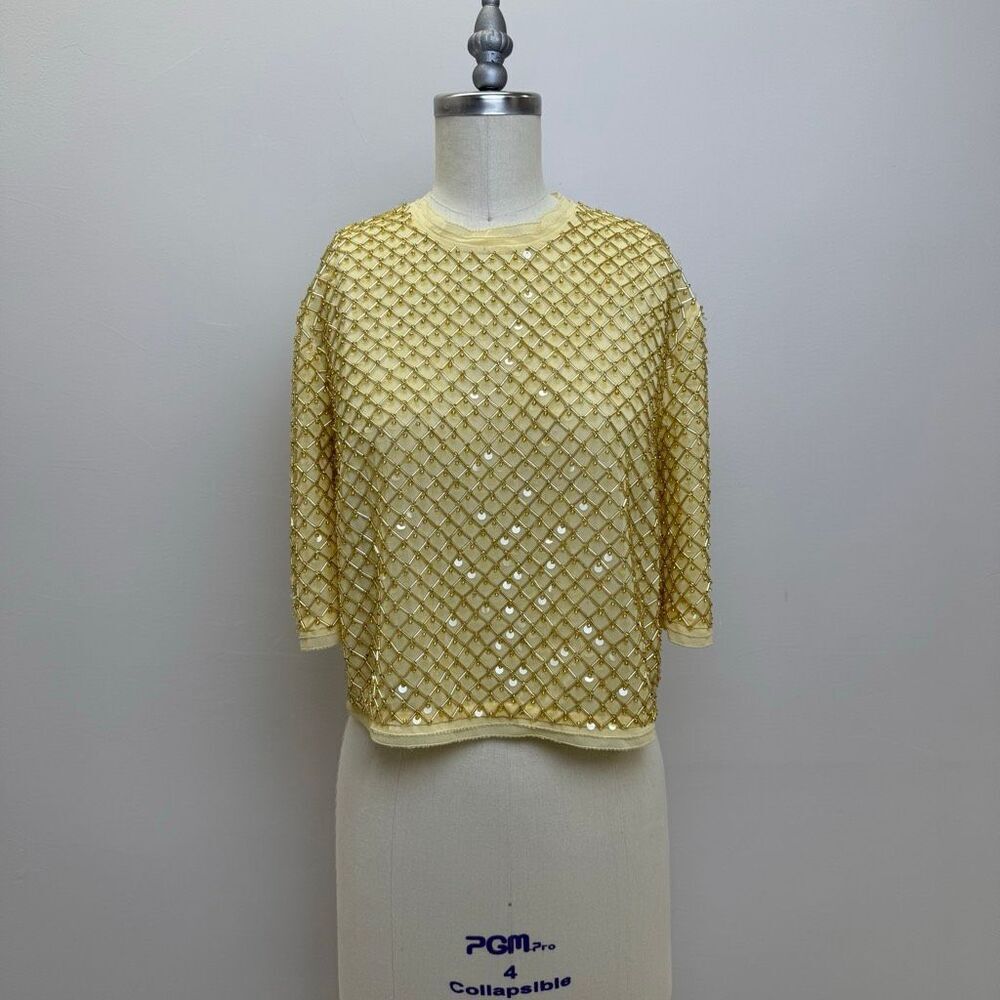 VERONICA BEARD NOVALIE BEADED TOP 🟠